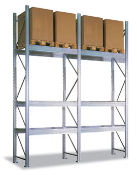 Scaffalatura porta pallets