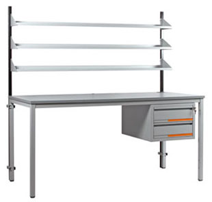 Tavolo laboratorio con piano in laminato - Bertolesi srl