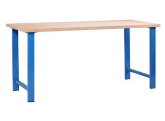 Tavolo officina con piano in legno - Bertolesi srl