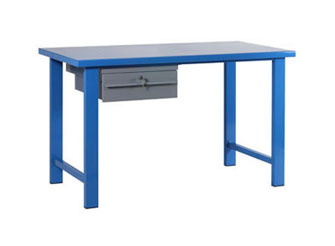 Tavolo officina con piano in metallo e cassetto - Bertolesi srl